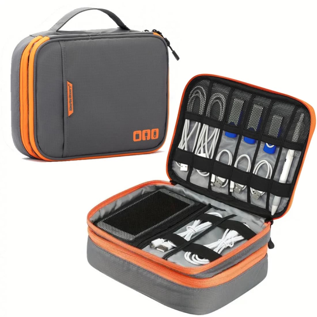Digital Electronic Organizer Case Travel Cable Case for Portable USB Data Line Charger