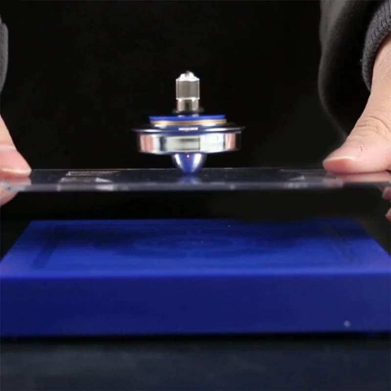 Giocattolo Giroscopico a Levitazione Magnetica, Disco Volante Sospeso, Oggetto Volante, Strumento Didattico di Fisica per Bambini, Gioco Educativo