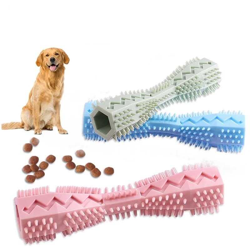 Giocattolo da Masticare per Cani, Bastoncino Resistente ai Morsi, Divertente Giocattolo per Alimenti a Prova di Perdite, Bastoncino Pulitore per Denti