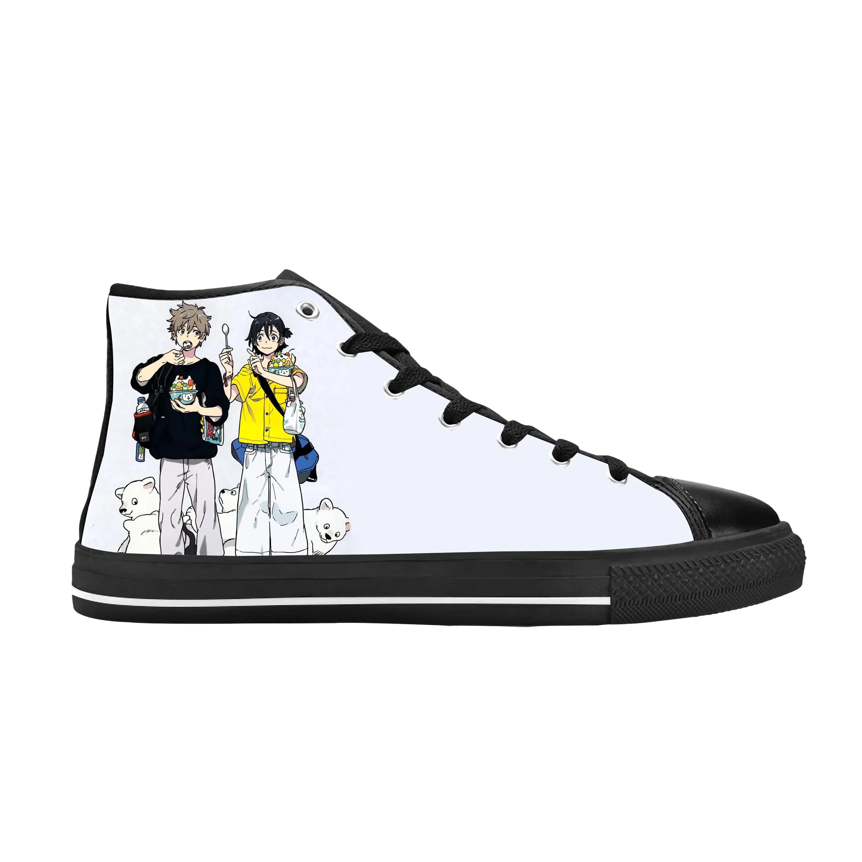 Umibe No Etranger Hashimoto Shun Chihana Mio Cool Casual Cloth Shoes High Top Comfortable Breathable 3D Print Men Women Sneakers