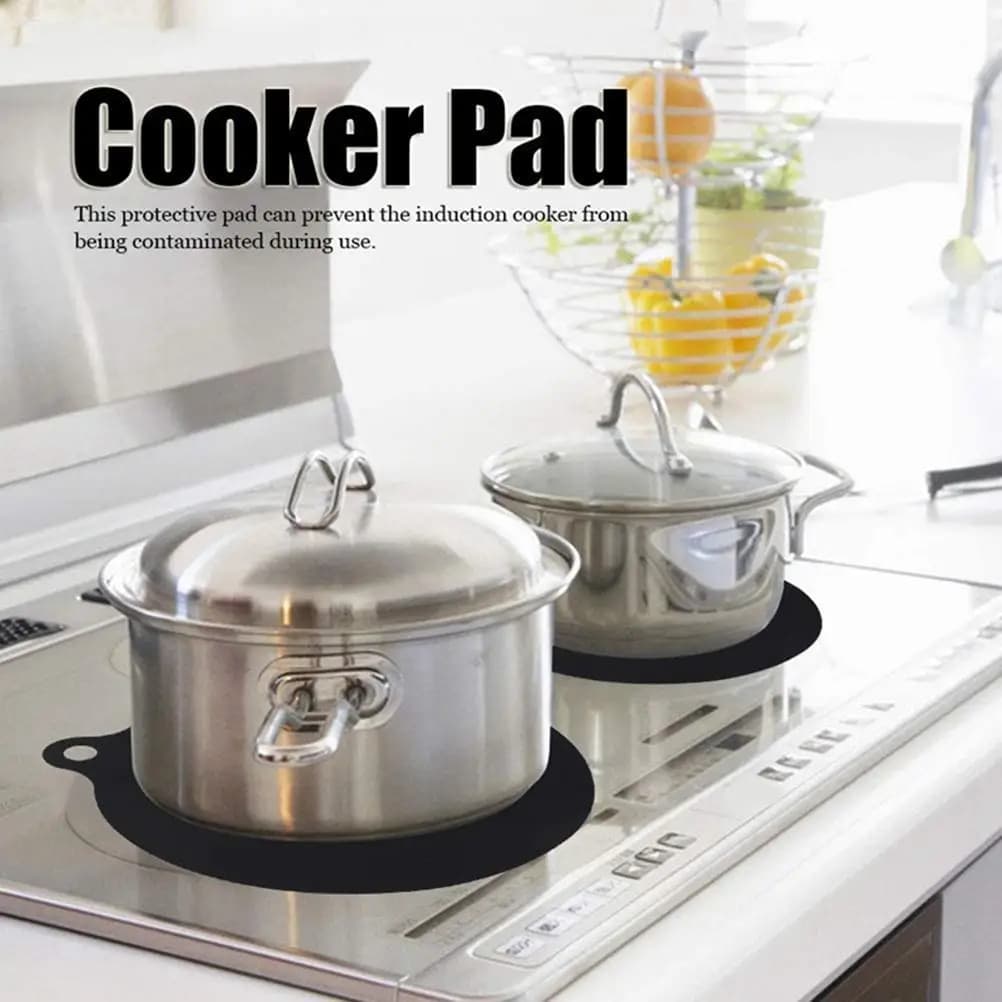 4 pieces induction cooking mat protection scratch-resistant stove for induction stove multifunctional silicone mats for air fryer