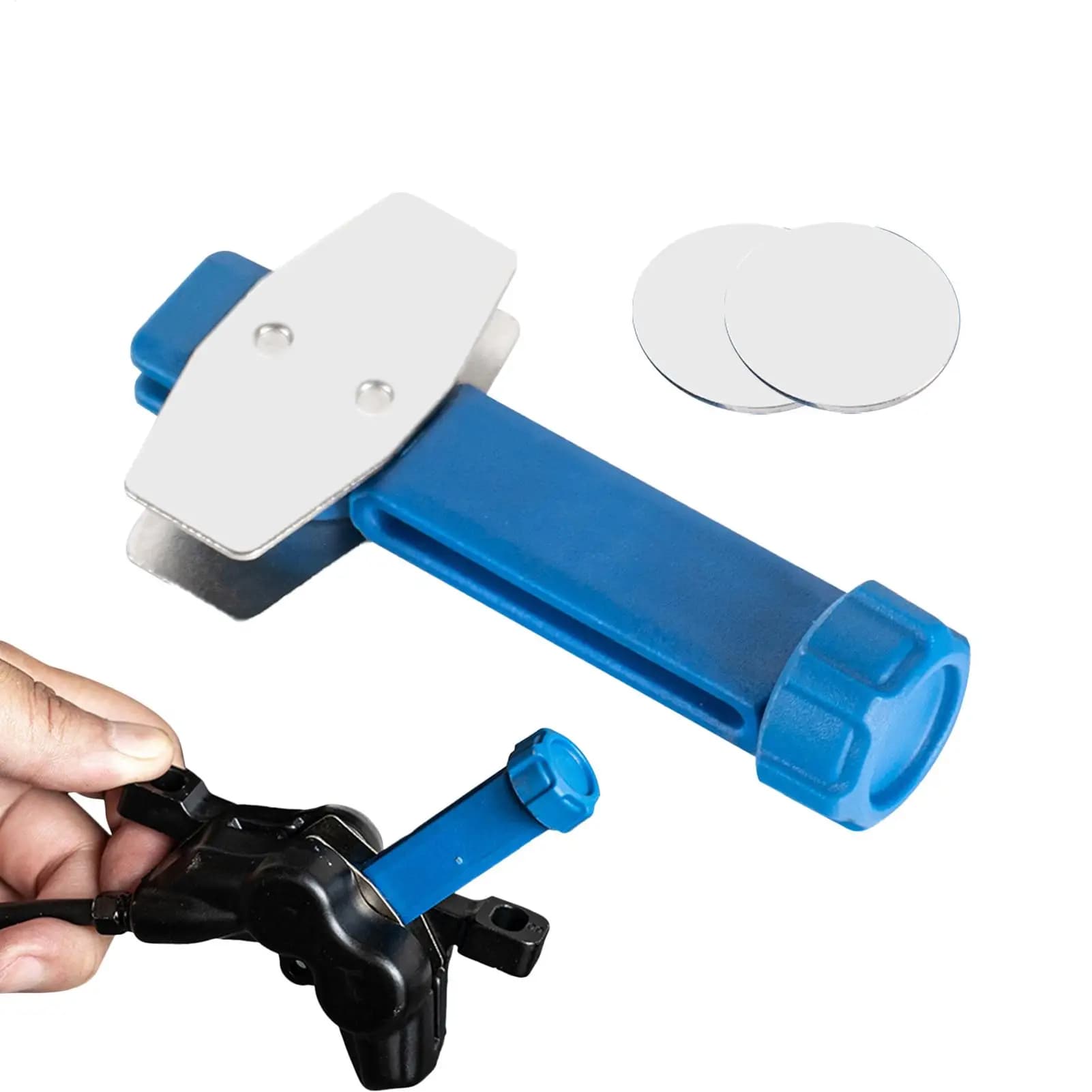 A 2in1 Bicycle Brake Pad Spreader Tool Steel Rotatable Bike Oil Disc Piston Reset Hydraulic Brake Calipers Piston Extension