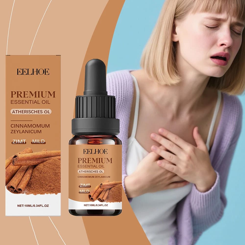Cinnamon Essential-Oil for diffuser Home Natural Refresher Cozy Aromatherapys Ambiances High-Potency Concentration for Room Use