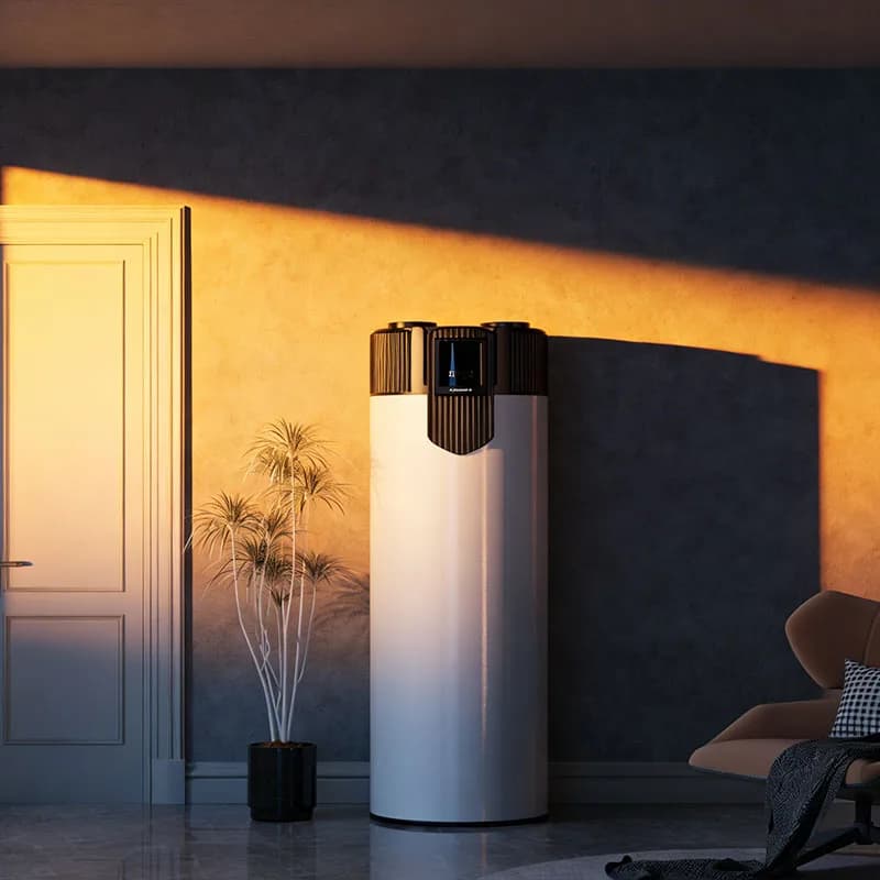 JIADELE Scaldabagno Solare All-in-One con Pompa di Calore, Caldaia Monoblocco Intelligente Aria-Acqua, Sistema di Acqua Calda con Controllo Wi-Fi 250L 300L