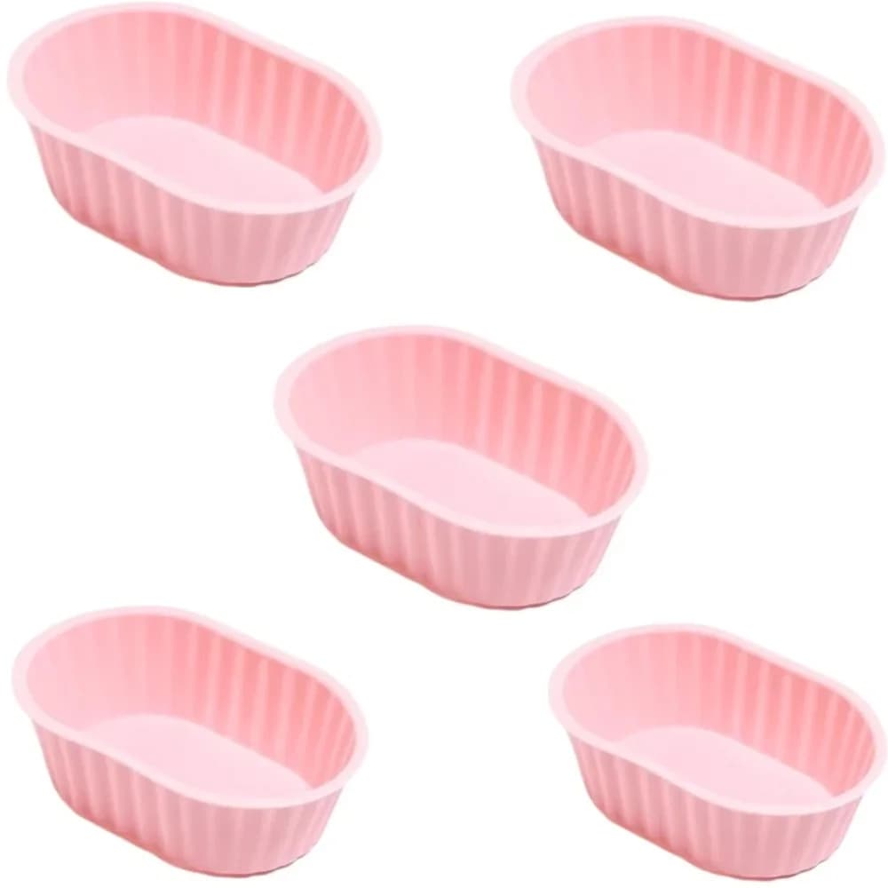 Cake Moulds Oval Silicone Cake Mold Easy Release Nonstick Baking Cups Food-Grade Baking Molds Air Fryer