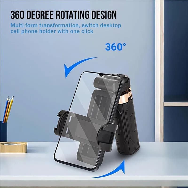 Mini Bluetooth Selfie Stick Telescopico Multifunzionale Treppiede Tasca Flessibile Supporto per telefono cellulare portatile Supporto da pavimento pieghevole