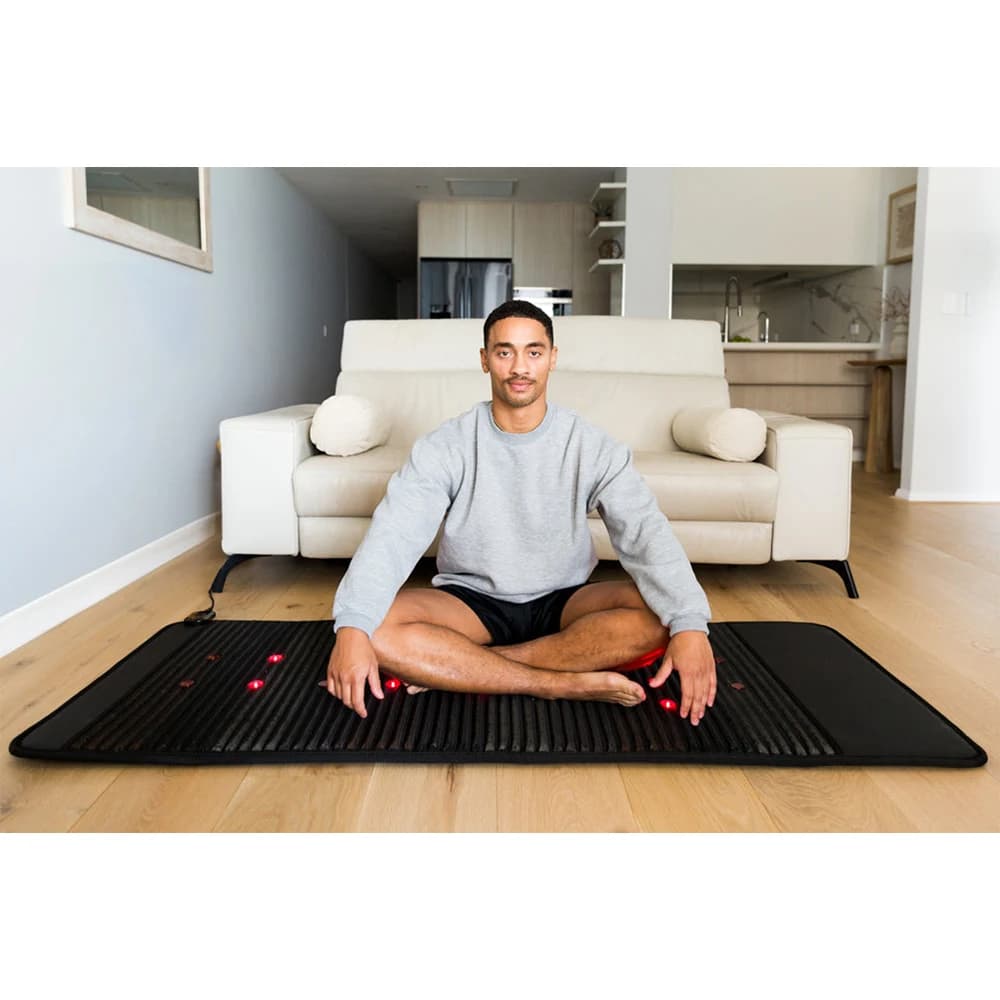 Factory Price Infrared Yoga Treatment Mat with Magnetic Ion Stone and Red Light for Health and Rehabilitation