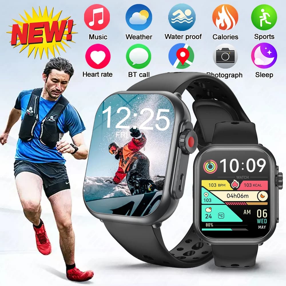 Watch Ultra 2 SE Man Woman 1000mAh AMOLED Heart Rate 100 + Sport Call Bluetooth GPS Track Waterproof Smart Watch for IOS Android