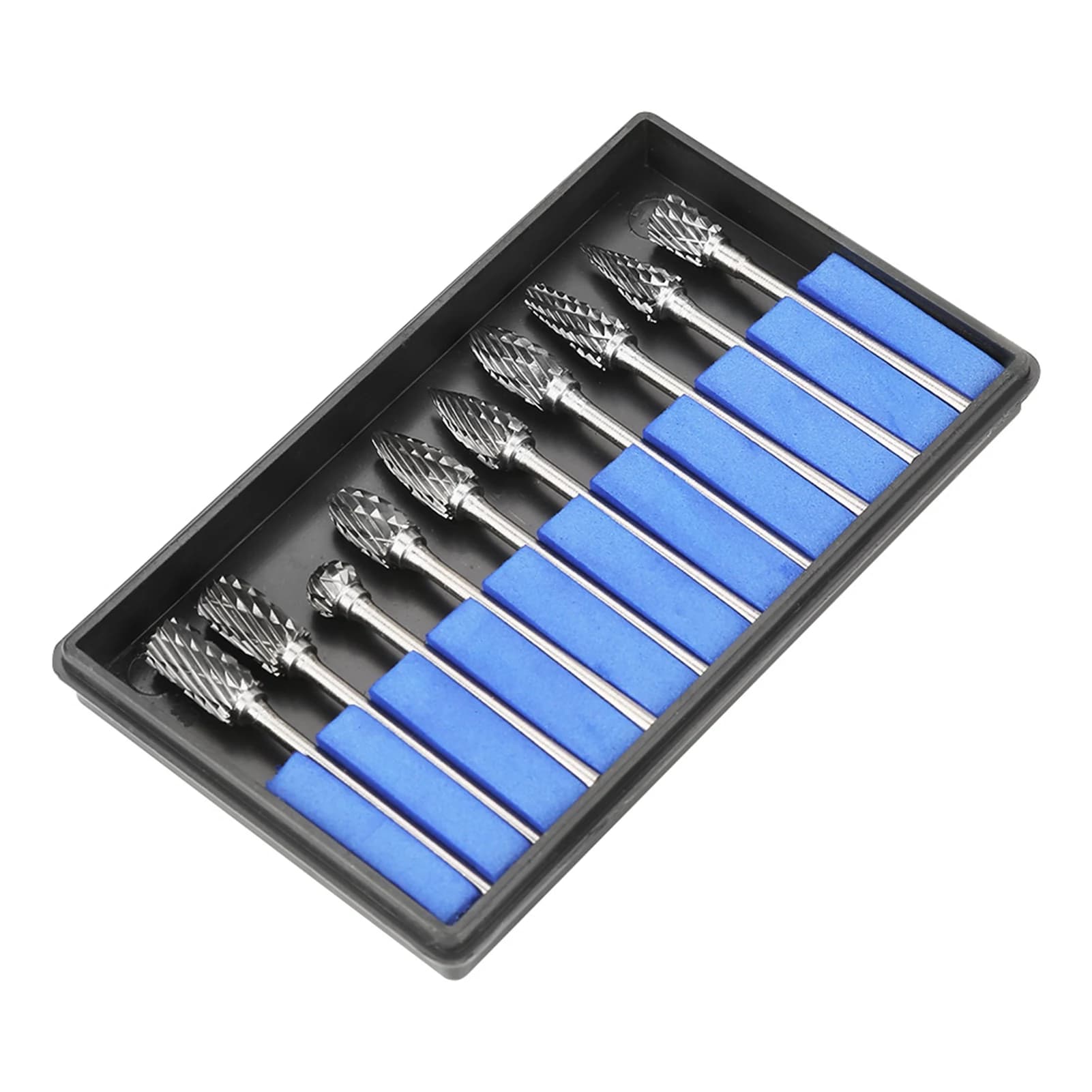 Set di Frese in Carburo di Tungsteno per Lavorazione del Metallo, Utensili per Incisione 3*6mm a Doppio Taglio