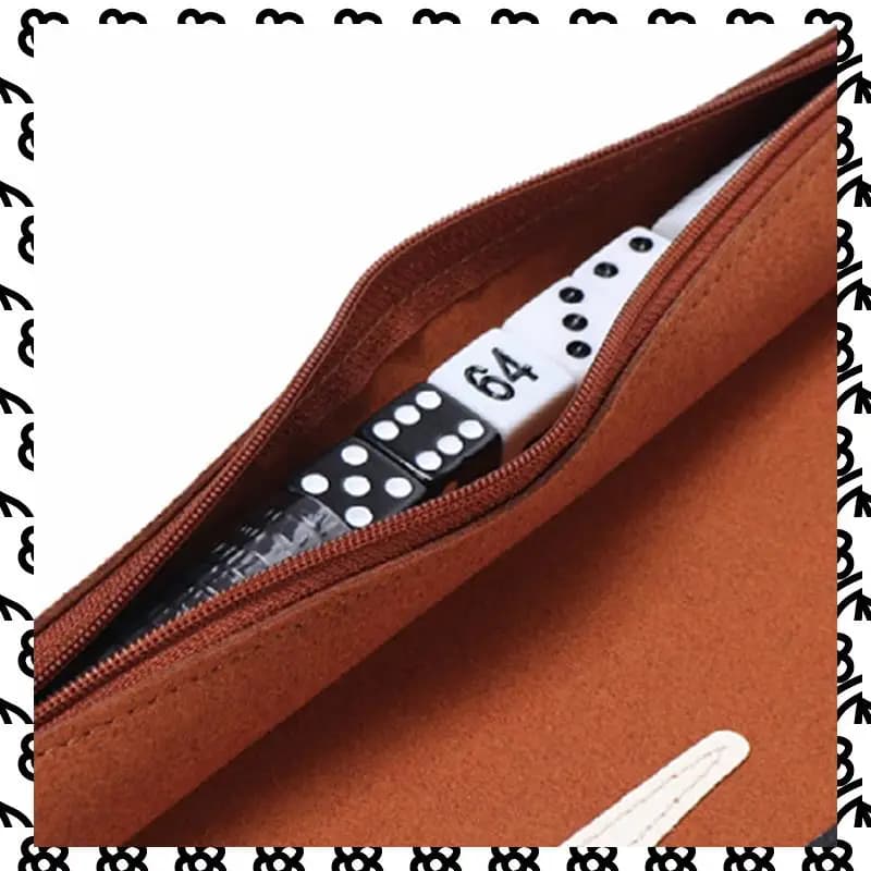 A07I Gioco da tavolo per backgammon Set di backgammon portatili per adulti Giochi da viaggio Design per rotolo per adulti Gioco di puzzle per bambini da tavolo Durab