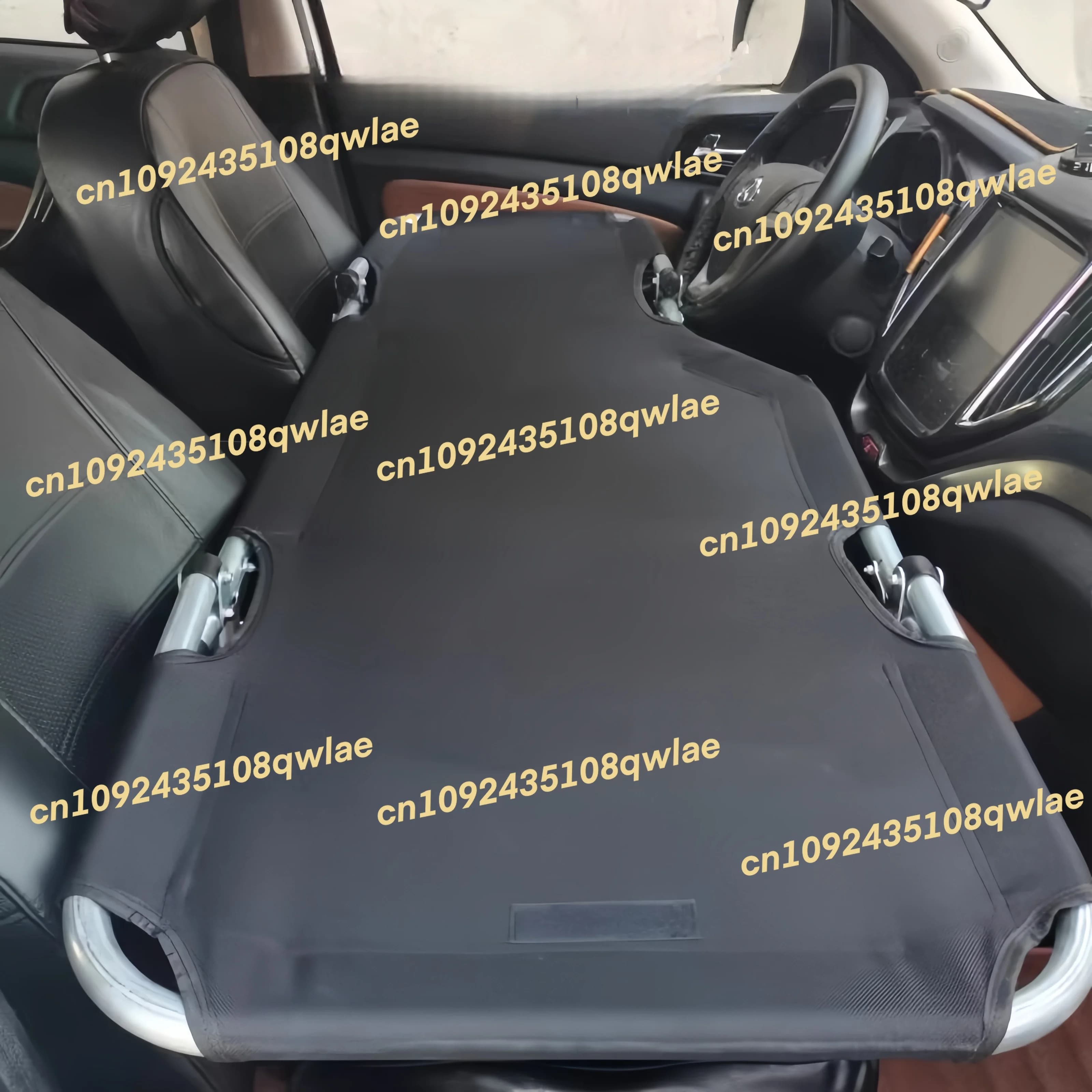 Letto da auto pieghevole con cuscino per guida a sinistra, portatile, per campeggio e viaggi, utilizzabile anteriormente e posteriormente