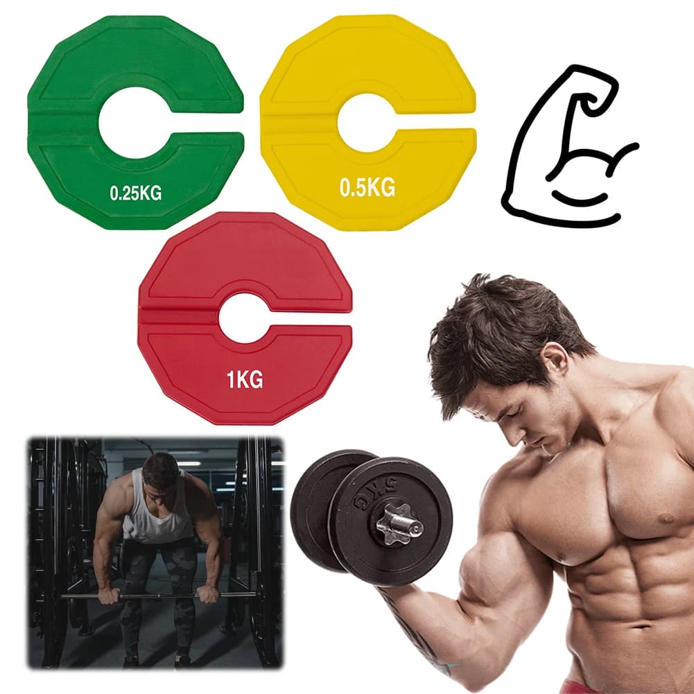 Set of weight plates with steel insert 2 pieces Set of multifunction micro weight plates Set of weight plates without barbell for squat with barbell