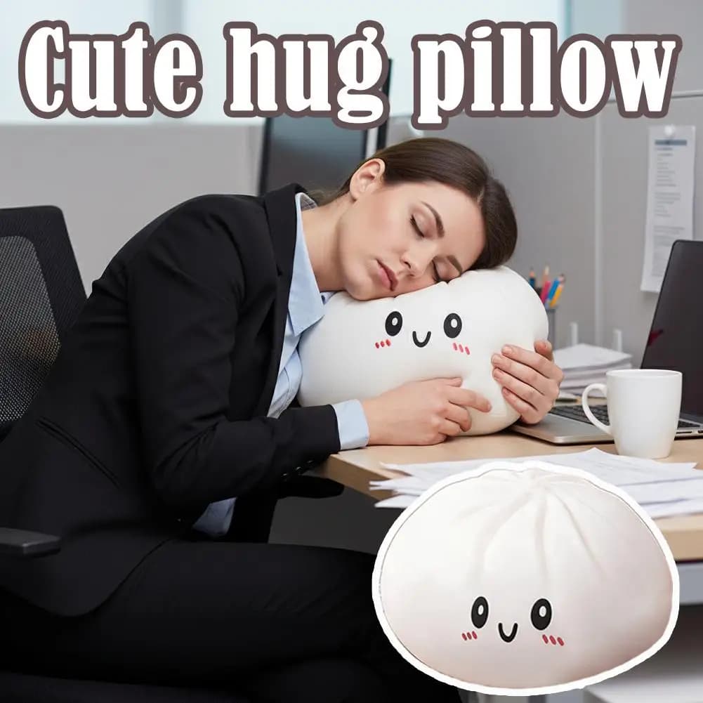 Cuscino Gigante a Forma di Raviolo, Morbido Peluche Imbottito, Decorazione per la Casa, Giocattolo Antistress per Bambini, Giocattolo Sensoriale Antistress
