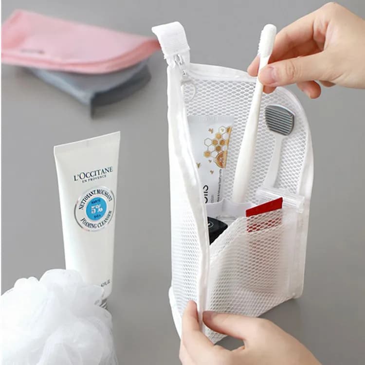 Travel Makeup Bag, Makeup Brush Bag, Pen Holder, Toothbrush Storage Bag, Waterproof Wash Bag, Storage Bag