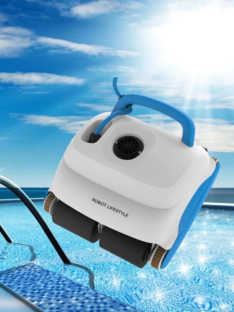 Robot Aspirapolvere per la pulizia della piscina Sfondo e parete Densità del filtro 70um Cavo pieghevole da 15 m per tutte le piscine