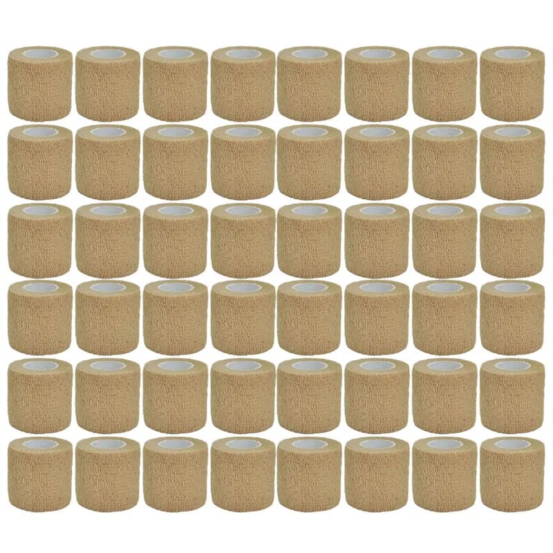 3/6/15/30/48 pezzi nastro avvolgente per benda elastica autoadesiva sportiva beige 4,5 m elastoplast per cuscinetti di supporto per ginocchio palmo della caviglia del dito