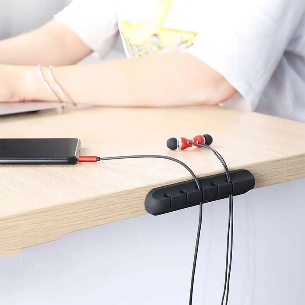 Organizzatore per Cavi da Scrivania, Protezione e Gestione Cavi USB, Avvolgicavo, Portacavi, Organizzatore da Scrivania