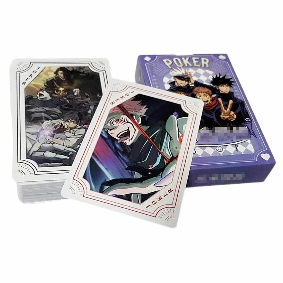 Jujutsu Kaisen che suona carte da poker giochi da tavolo Anime Itadori Yuji bambino giocattoli per bambini giocattolo per bambini gioco di carte deck set Megumi Satoru
