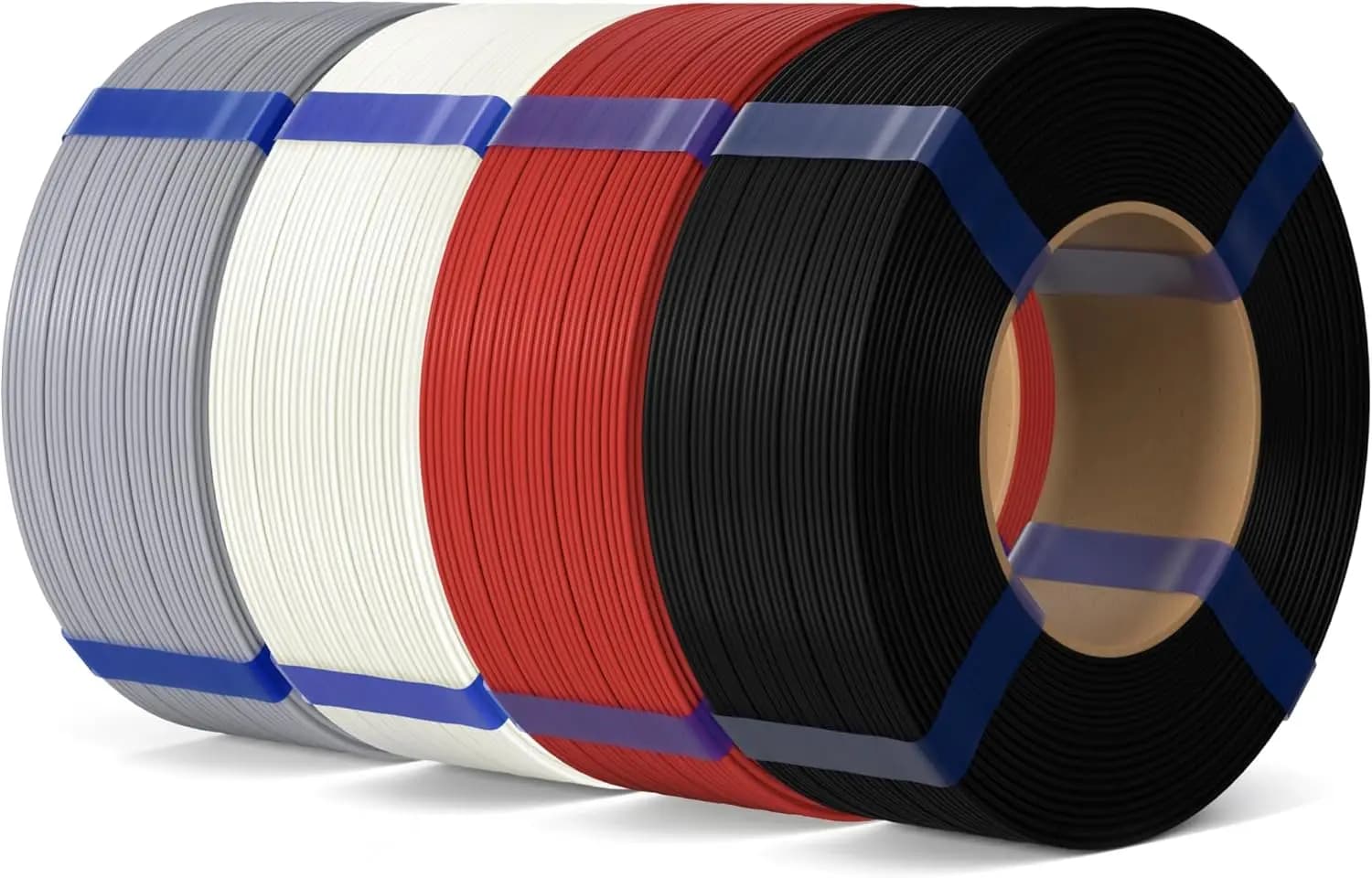 Filamento PLA Basic per Ricarica 1.75mm, Confezione da 4KG, Senza Bobina per Ricarica su Bobina Riutilizzabile, con Precisione Dimensionale +/-0.02mm
