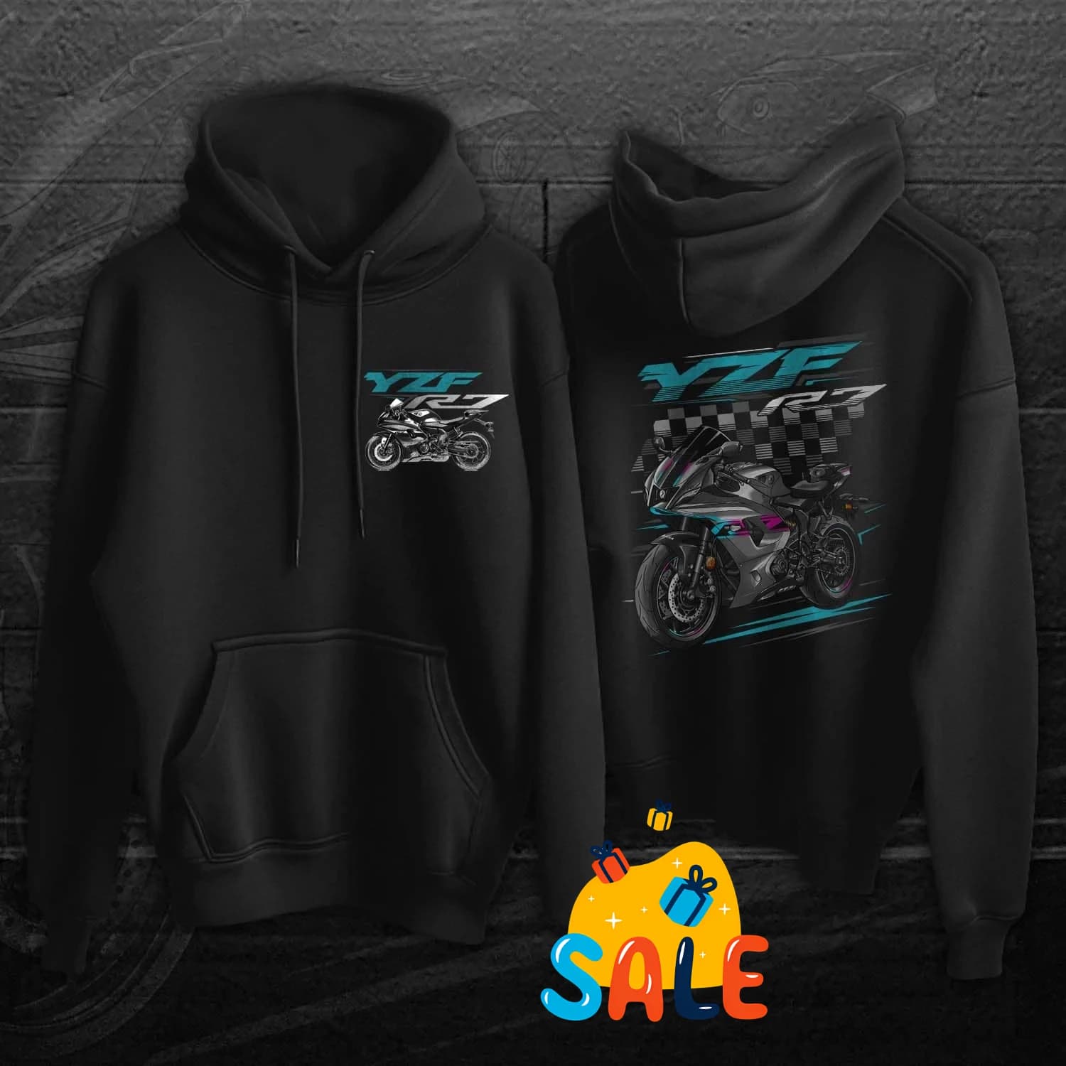 2021-2024 Modelli Giappone YZF-R7 Moto Pullover Con Cappuccio Nuovo 100% Cotone Confortevole Casual Mens Felpe Rider Streetwear