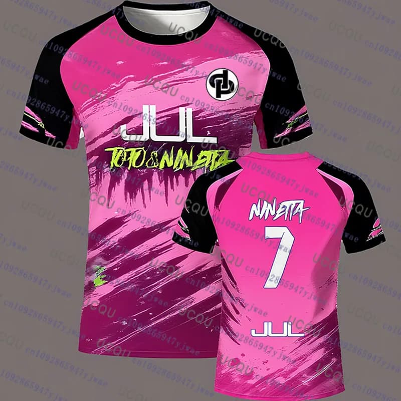 90 minuti JUL Toto & Ninetta Pre Series T-shirt da calcio Donna Uomo Estate Sport all'aria aperta T-shirt da allenamento ad asciugatura rapida Kid/Adult