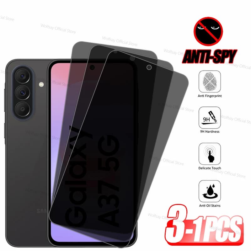1/2/3PCS Protezione per la privacy dello schermo per Samsung Galaxy A37 5G Vetro temperato Samsung Galaxy A37 Pellicola anti-spia Galaxy A37 5G