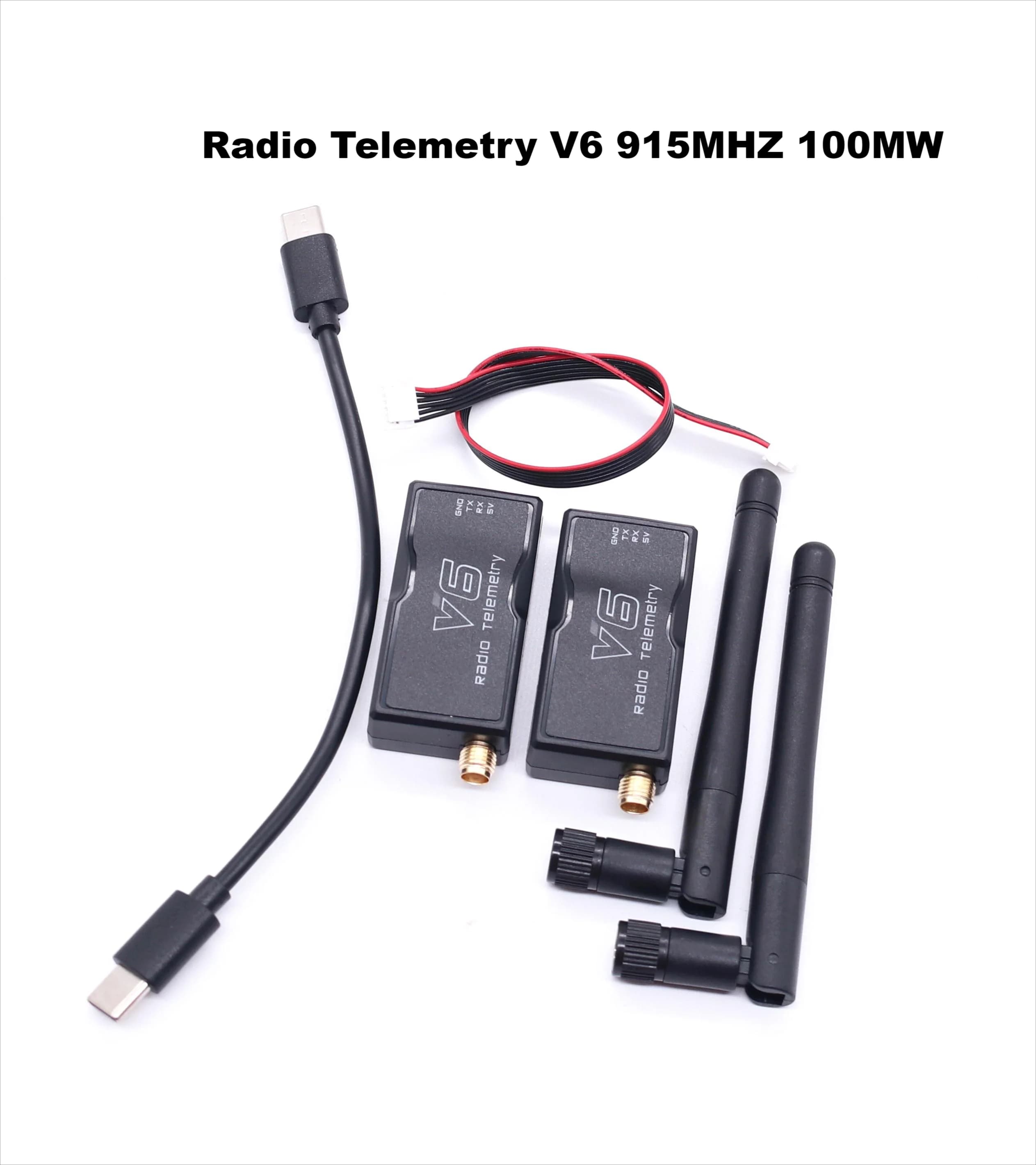 Telemetria Radio 3DR V6 433MHZ 915MHZ 100MW/500MW/1000MW modulo di trasmissione dati aria e terra con cavi OTG per 6C PRO