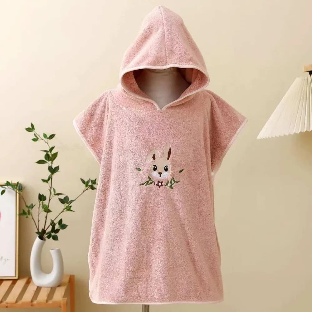 Cosy velvet bath towel, absorbent, soft to touch, bathrobe, wrapping blanket for cartoon animals