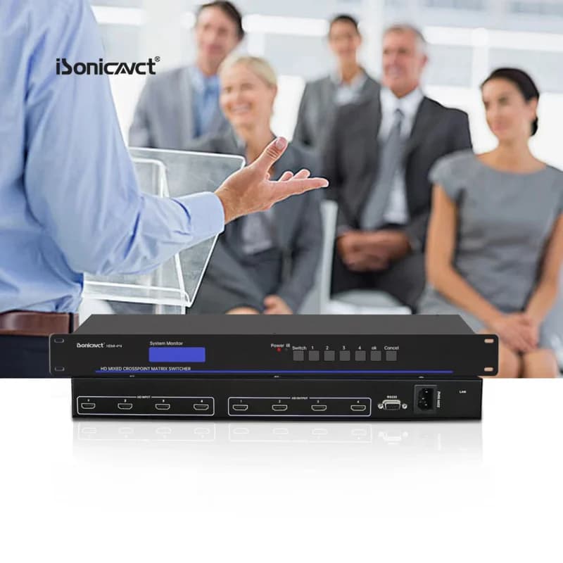 ISonicavctI4 * 4 Dj Radio Tv Apparecchiatura di trasmissione Scheda di acquisizione HDMI Extender Splitter Video Mixer Switcher Controllo 4k