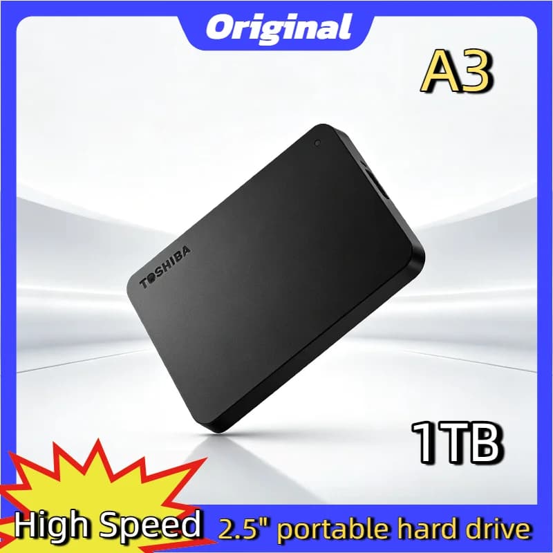For Toshiba OEM A3 2.5 Inch 500GB 1TB 2TB Expansion USB3.0 External HDD Portable Hard Disk Drive Box Storage Compact Pro