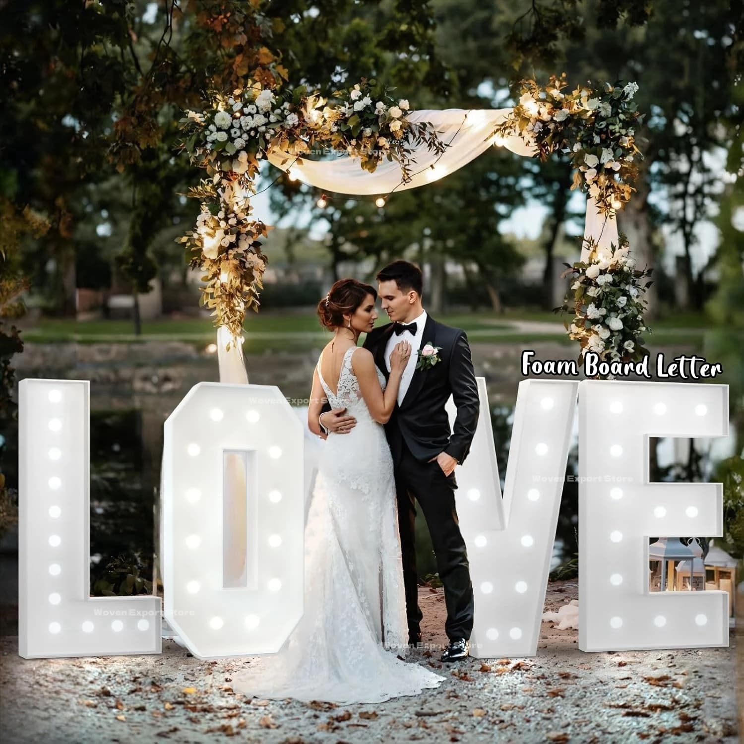 90 CM/120 CM FAI DA TE Marquee Lettere Grande Mosaico Lettera AMORE Illumina Schiuma Bordo Lettera Proposta Matrimonio Sfondo Decor