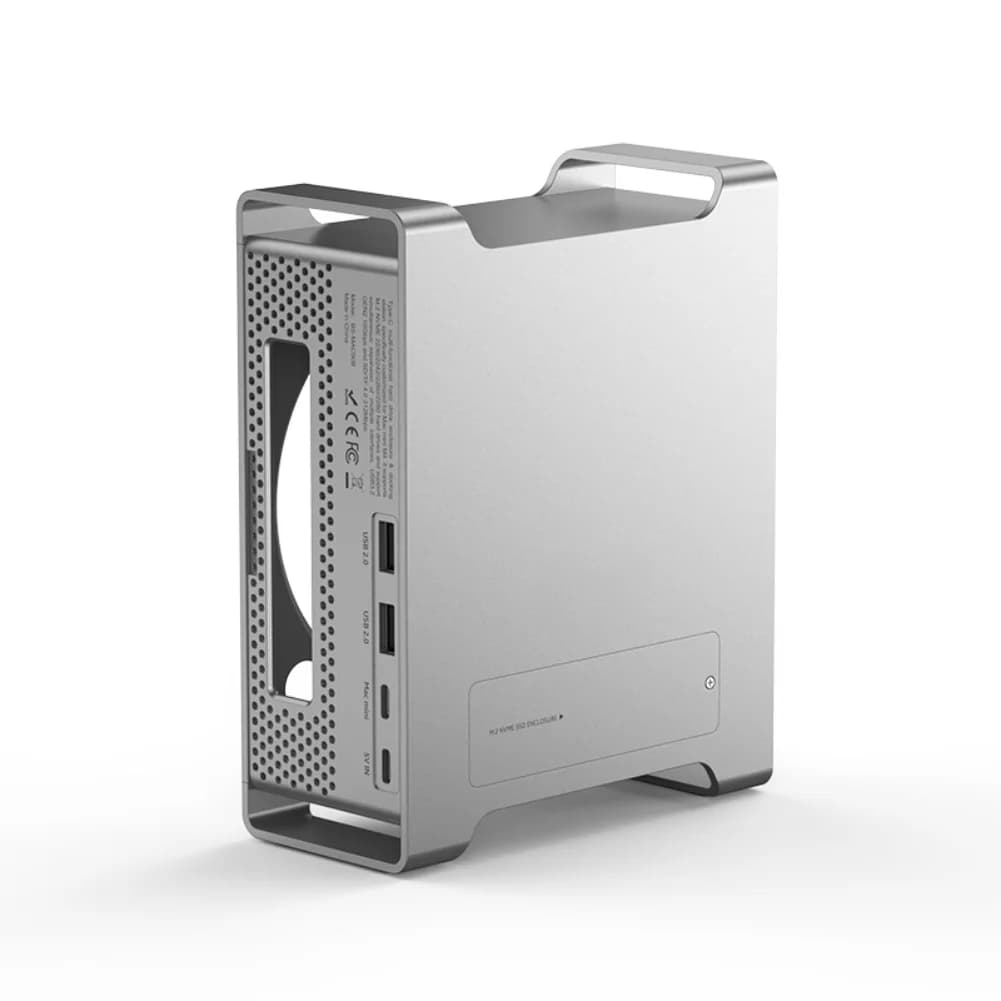 Per la docking station 9 in 1 compatibile con Mac Mini-M4 con tecnologia USB 3.2 Uscita di supporto SSD NVME e hub in lega