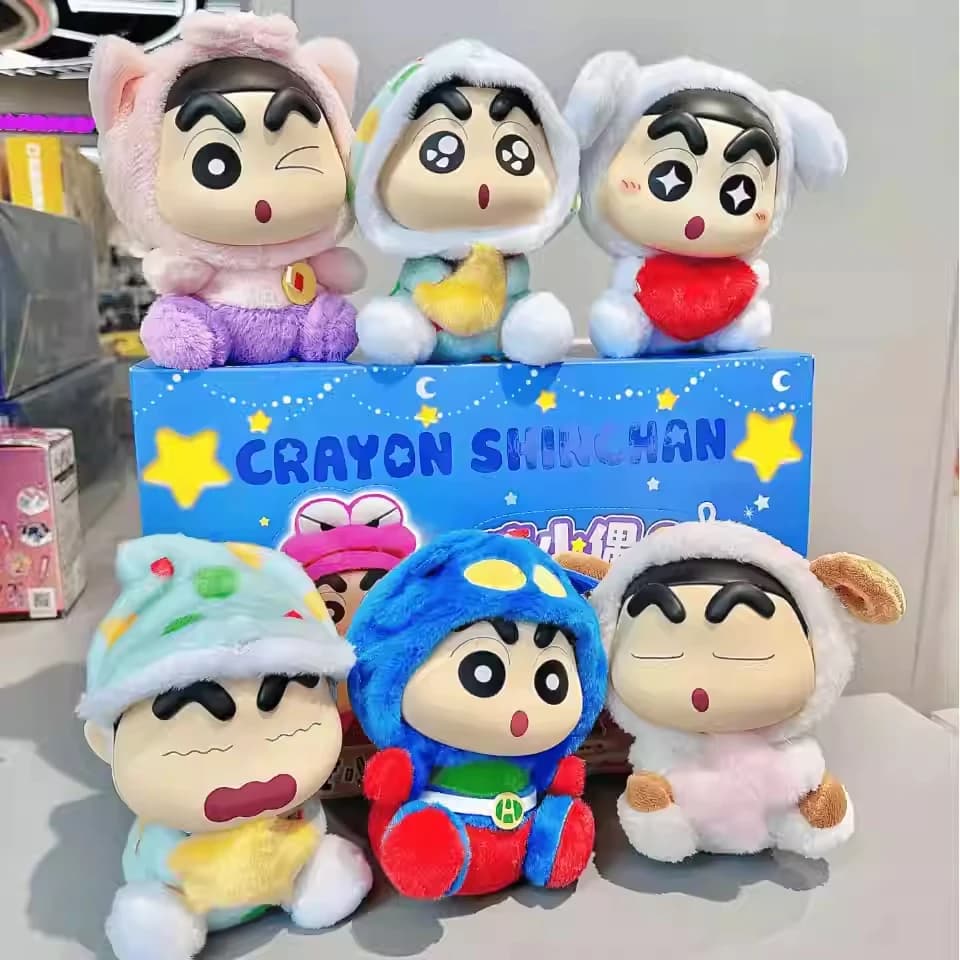 Crayon Shin-Chan Scatola Cieca Serie Fantasy Peluche Vinile Bambola Scatola Mistery Mistery Caixa Action Figure Collection Modello Regalo Giocattoli
