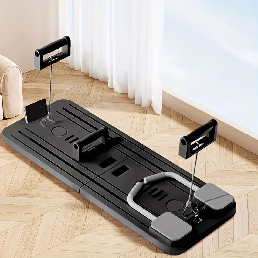 Foldable Push‑up Style Abdominal Core Trainer Ab Roller Pilates Board Home Workout Equipment