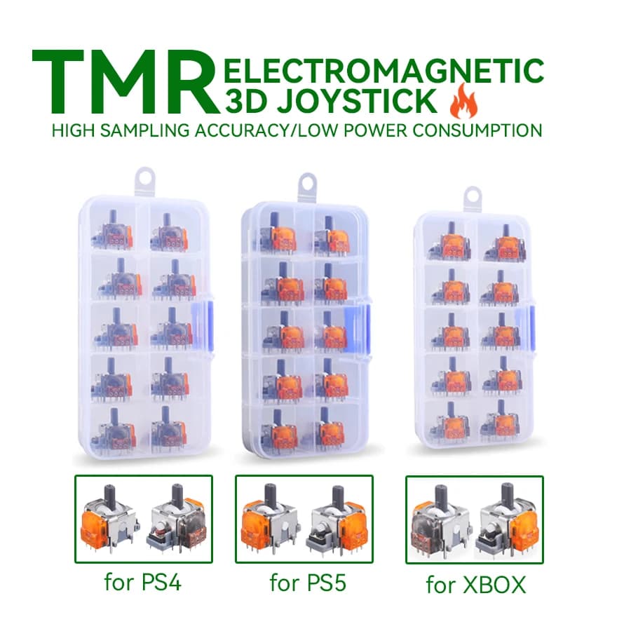 Joystick TMR a Effetto Hall, Sensore Analogico 3D di Ricambio per Controller PS5/PS4/Xbox Series X/S, Accessori per Riparazione