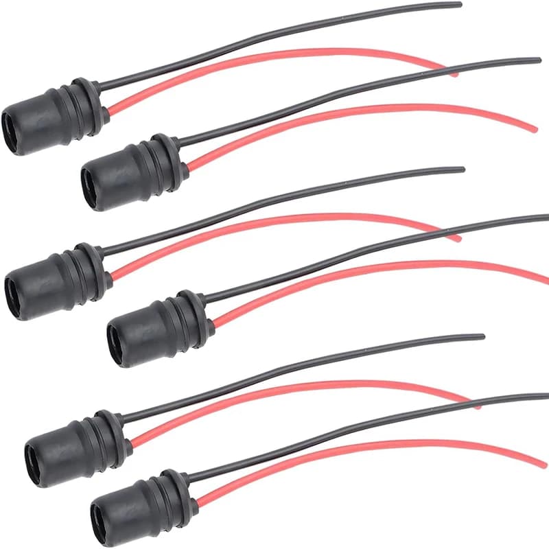 10 Pz T10 W5W Auto Cuneo Lampadina Presa Connettore Supporto Estensione Lampada A LED Lampadina Base Supporto Parti di Ricambio Auto