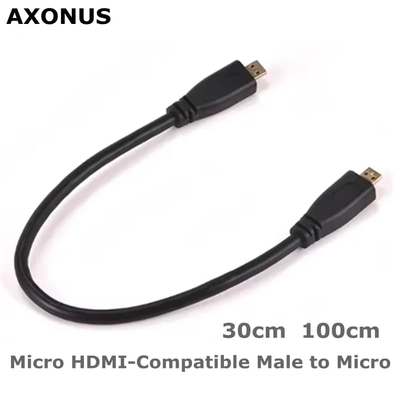 Micro HDMI compatible male cable from 0.3 m 1 m to male compatible with Micro HDMI for SamSung MOTO HTC DC DV