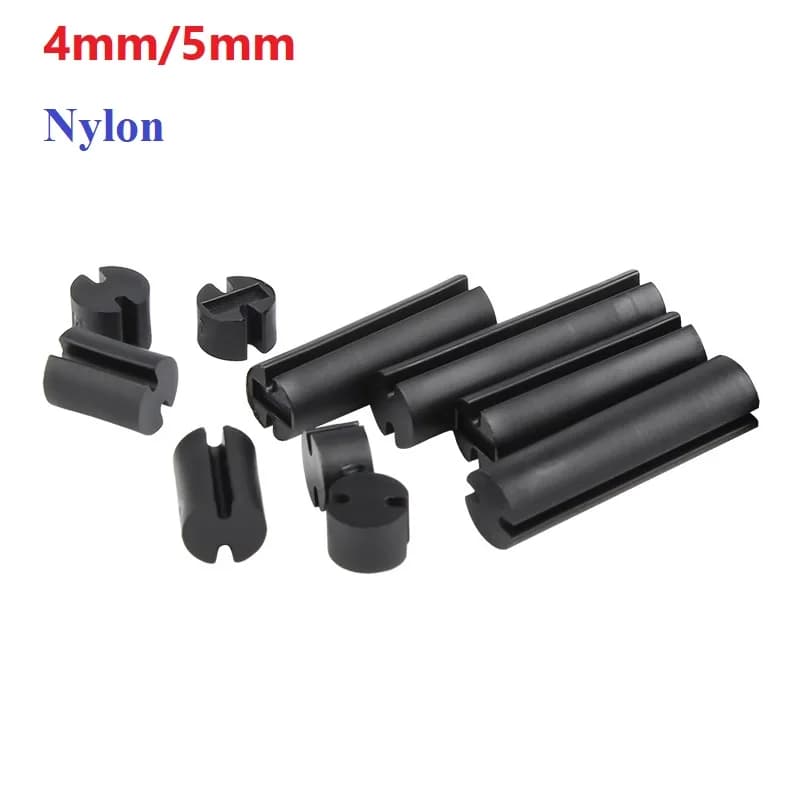 4mm/5mm Diametro Nero HA CONDOTTO LA Luce Sedile Fisso Lampada Testa di Fissaggio Distanziatore Doppio Fossa Isolamento Colonna Base Luce Supporto