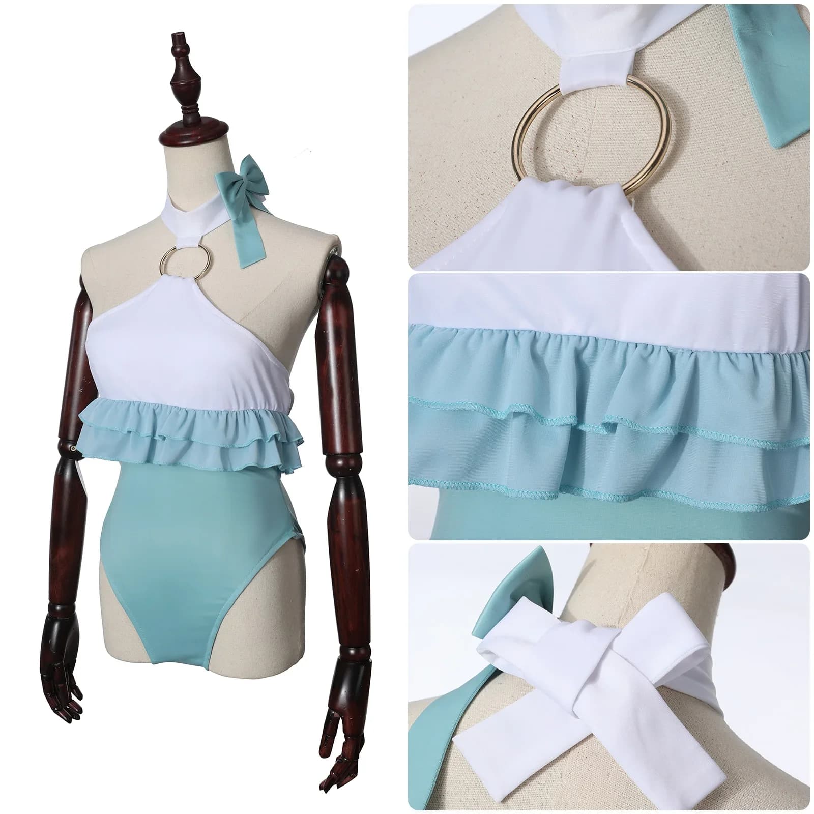 2026 Halloween Party Exotic Sailor Clothes Space Ereshkigal Swimsuit Cosplay Costume Bodysuit Headdress for Women Girls Summer