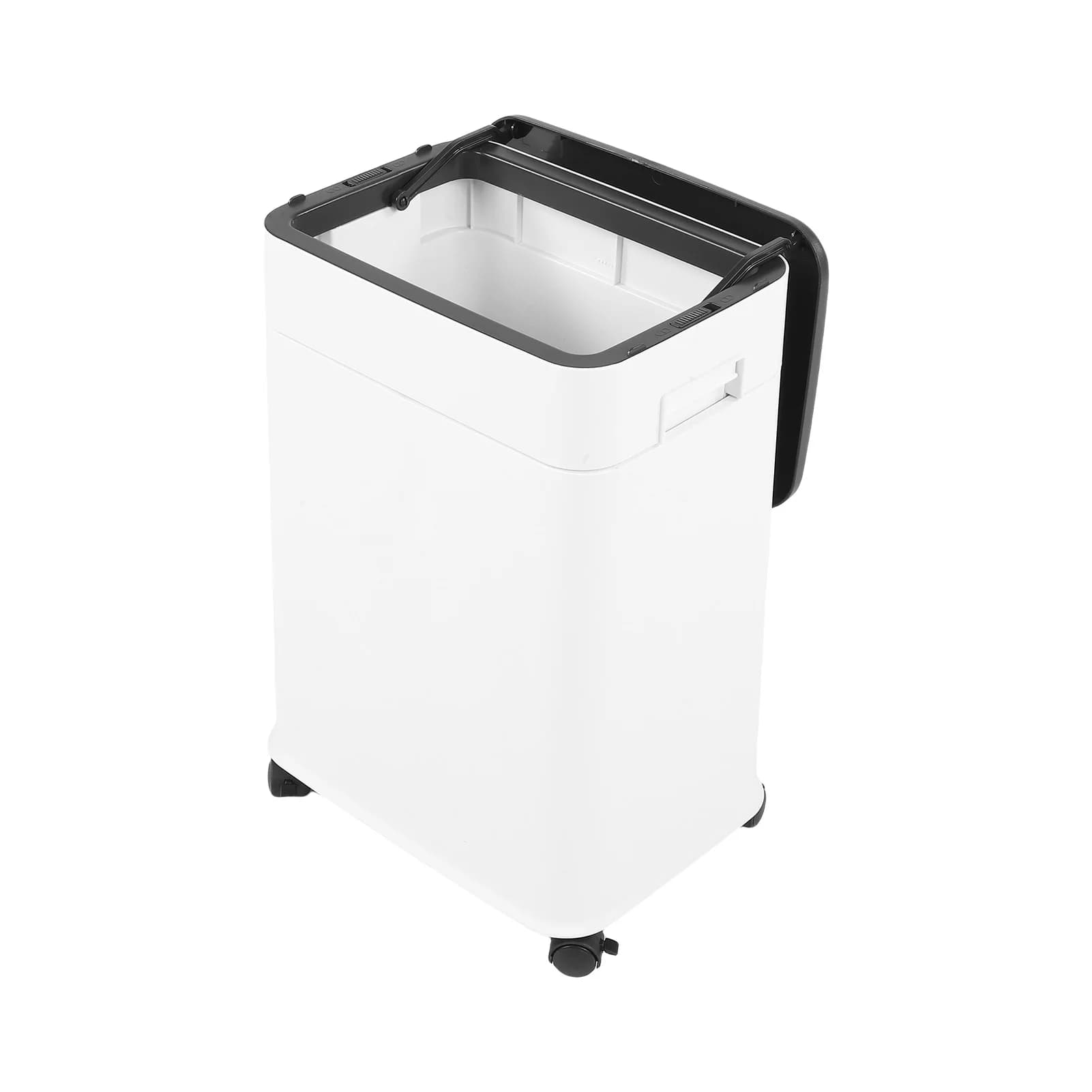 Pattumiera da Cucina 20L con Coperchio, Altezza Regolabile, Bidone della Spazzatura con Ruote, Contenitore per Rifiuti con Secchio Interno Rimovibile per Casa e Ufficio
