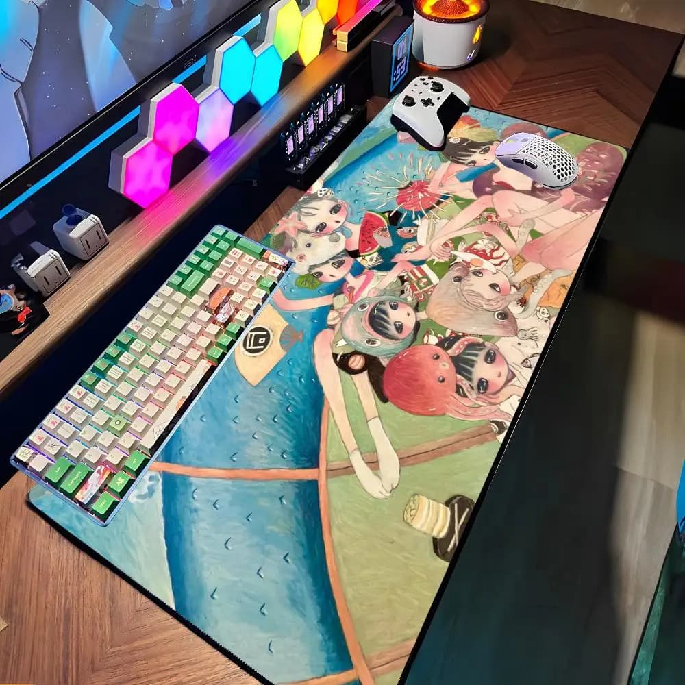 Aya Takano Mouse Pad Large Rubber Tablepad PC Game Mousepad Laptop Desk Pad XXL Non-slip Computer Keyboard Mouse Mat