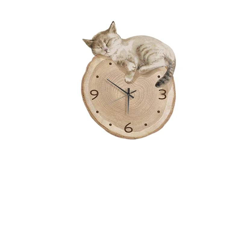 Cat Clock Wall Clock Living Room Simple Modern Restaurant Creative Clock Picture Watch