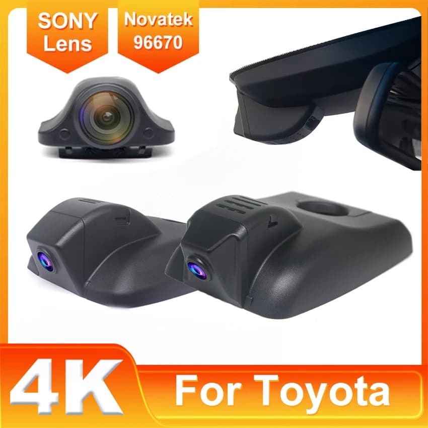 4K Plug And Play Easy Installation Wifi Auto DVR Video Dash Cam For Toyota Camry 70 V70 XV70 SE XLE Hybrid 2018-2023