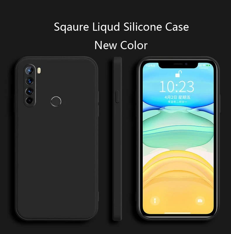 Square Silicone Phone Case for Xiaomi Redmi Note 8 8T Pro Cover Matte Case Redmi 8 8A Soft Lens Camera Protection Cover Fundas