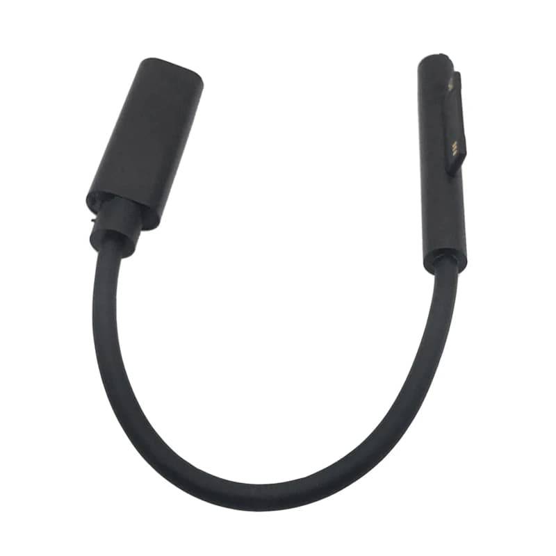 Cavo connettore caricabatterie per Micro Soft Surface Pro 7/6/5/4/3 Cavo di ricarica per laptop Tipo C Adattatore di alimentazione USB 3.1 PD 15 cm