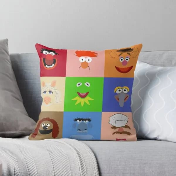 Muppets stampa fodera per cuscino copridivano Fashion Case Soft Bed Waist Wedding Cushion Decor cuscini alla moda non includere un lato
