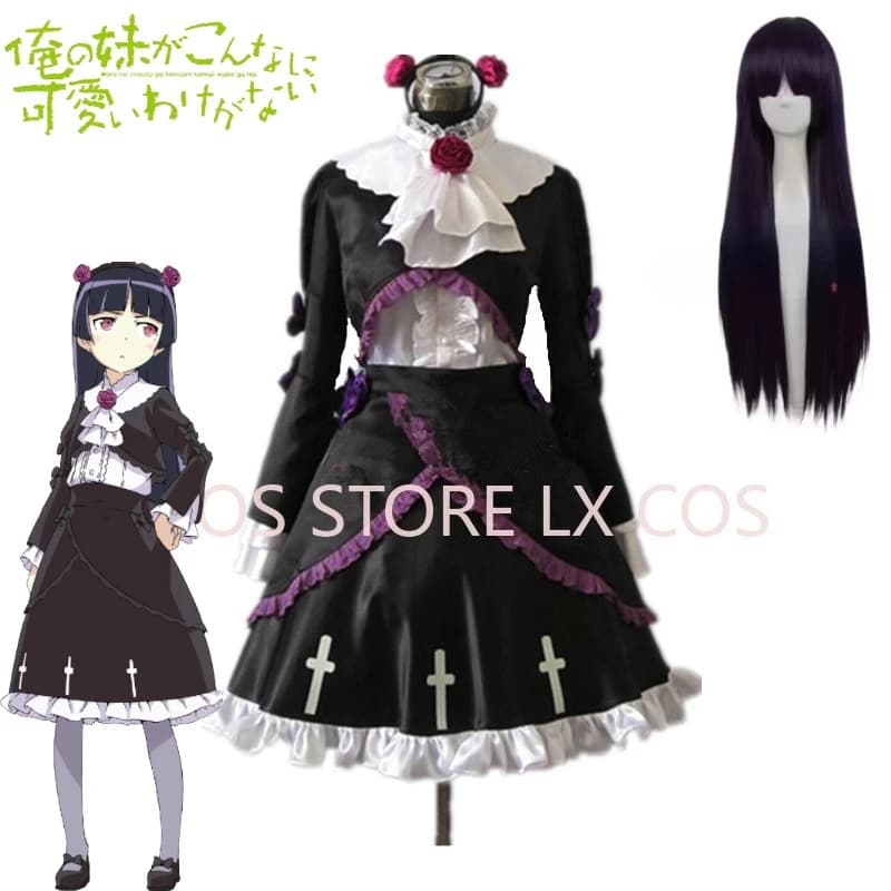 Anime Oreimo Ore No Imouto Ga Konnani Kawaii Wake Ga Nai Ruri Goko Kuroneko Nero Anime Costume Cosplay