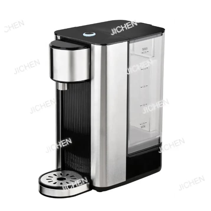 2.5 litre black table electric kettle, stainless steel hot water dispenser
