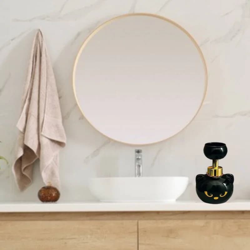 Pompa schiumogena in plastica ricaricabile Bottiglia Dispenser di lozione per sapone a forma di artiglio di gatto Dispenser di sapone per le mani Gadget da cucina per il bagno