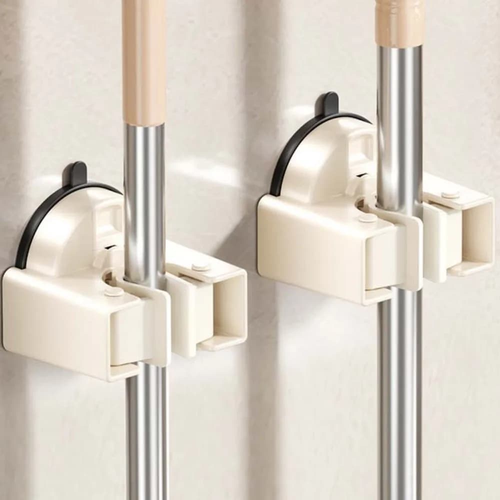 Scopa rimovibile Bagno Mop Gancio Ventosa Montaggio a parete Ventosa Mop Holder Gancio portaoggetti da parete autoadesivo senza fori Casa